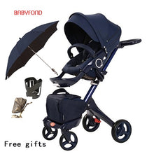 Load image into Gallery viewer, Free ship! original Luxury Baby Stroller High Landscape Portable Baby Carriages Folding Prams For Newborns Travel System 2 in 1