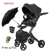 Load image into Gallery viewer, Free ship! original Luxury Baby Stroller High Landscape Portable Baby Carriages Folding Prams For Newborns Travel System 2 in 1