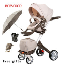 Load image into Gallery viewer, Free ship! original Luxury Baby Stroller High Landscape Portable Baby Carriages Folding Prams For Newborns Travel System 2 in 1