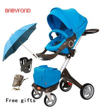 Load image into Gallery viewer, Free ship! original Luxury Baby Stroller High Landscape Portable Baby Carriages Folding Prams For Newborns Travel System 2 in 1