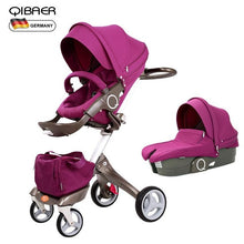 Load image into Gallery viewer, 2019 new Luxury 3 in1 Baby Stroller High Landscape Portable Baby Carriages Quick Folding Prams For Newborns Travel System 2 in 1