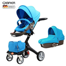 Load image into Gallery viewer, 2019 new Luxury 3 in1 Baby Stroller High Landscape Portable Baby Carriages Quick Folding Prams For Newborns Travel System 2 in 1