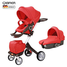 Load image into Gallery viewer, 2019 new Luxury 3 in1 Baby Stroller High Landscape Portable Baby Carriages Quick Folding Prams For Newborns Travel System 2 in 1