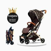 Load image into Gallery viewer, Free installation 5.8kg lightweight stroller can sit reclining ultra light portable folding shock boarding baby stroller