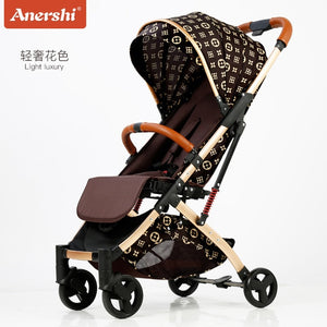 Free installation 5.8kg lightweight stroller can sit reclining ultra light portable folding shock boarding baby stroller