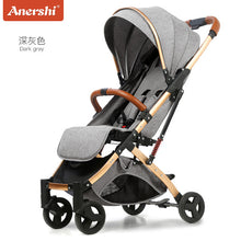 Load image into Gallery viewer, Free installation 5.8kg lightweight stroller can sit reclining ultra light portable folding shock boarding baby stroller