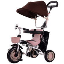 Load image into Gallery viewer, Baby stroller Three wheels baby bike children tricycle rotating seat with hand push folding bike baby triciclo kid's bicycle