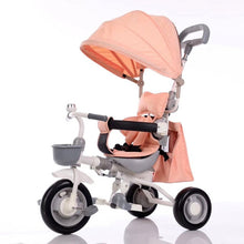 Load image into Gallery viewer, Baby stroller Three wheels baby bike children tricycle rotating seat with hand push folding bike baby triciclo kid's bicycle