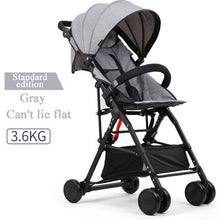 Load image into Gallery viewer, Can boarding directly stroller 3.6kg ultra-light fold stroller can sit reclining children high landscape children strollers 2019