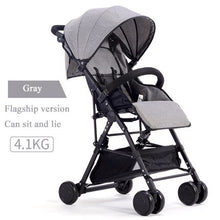 Load image into Gallery viewer, Can boarding directly stroller 3.6kg ultra-light fold stroller can sit reclining children high landscape children strollers 2019
