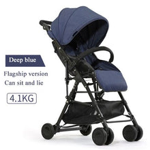 Load image into Gallery viewer, Can boarding directly stroller 3.6kg ultra-light fold stroller can sit reclining children high landscape children strollers 2019