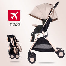 Load image into Gallery viewer, Fast shipping!Light weight travel Baby stroller 8pcs gifts portable can sit and lie fold 0-3 years old high landscape stroller
