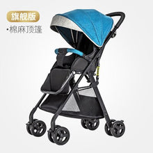 Load image into Gallery viewer, Fast shipping!Light weight travel Baby stroller 8pcs gifts portable can sit and lie fold 0-3 years old high landscape stroller